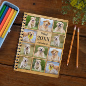 Rustikales Pet Journal Welpe Dog FotoCollage Planer