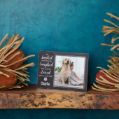 Rustikales Pet Loss Keepake Pet Memorial Foto Fotoplatte (Seite)