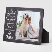 Rustikales Pet Loss Keepake Pet Memorial Foto Fotoplatte (Seite)