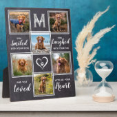 Rustikales Pet Memorial Keepake Einzigartiges Foto Fotoplatte (Seite)