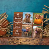 Rustikales Pet-Memorial Keepake Foto Collage Fotoplatte (Seite)