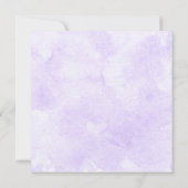 Rustikales Pfauenfutter Einladung zur Hochzeit (Rückseite)