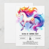 Rustikales Pferd Geburtstag Einladung (Vorne/Hinten)