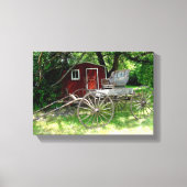 Rustikales Pferd Gezeichnet Beförderung Leinwanddruck (Vorderseite)