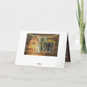 Rustikales Pferd Sonnenblumen Wagon Wheel Cowboy B (Rückseite)