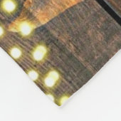 Rustikales Pferd Sonnenblumen Wagon Wheel Cowboy B Fleecedecke (Ecke)