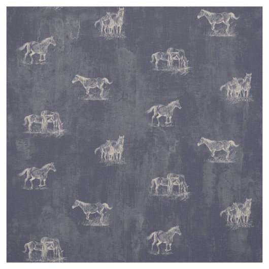 Rustikales Pferd Stoff (Muster)