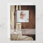 Rustikales Pferdchen Satin Western Totenjahr Einladung (Vorderseite)