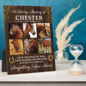 Rustikales Pferdeerinnerungsfoto Fotoplatte (Seite)