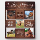 Rustikales Pferdegedanken Personalisiertes Foto zu Fotoplatte (Vorderseite)