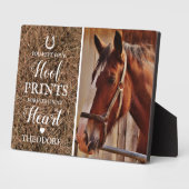 Rustikales Pferdegedenkmal - Foto für Heimtiere Fotoplatte (Seite)