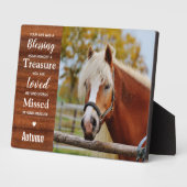 Rustikales Pferdegepäck Fotoplatte (Seite)