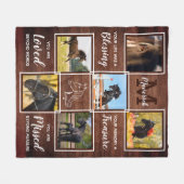 Rustikales Pferdegepäckchen mit individuellem 6 Fo Fleecedecke (Vorderseite (Horizontal))