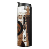 Rustikales Pferdemuster Thermosbecher (Nach rechts gedreht)