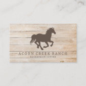 Rustikales Pferderennzentrum Visitenkarte (Vorderseite)