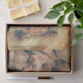 Rustikales Pferdetrio Seidenpapier (Geschenk)