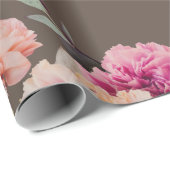 Rustikales Pfirsichpfirsichrosa Shabby Chic Modern Geschenkpapier (Rolleneckpunkt)