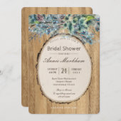 Rustikales Pine Lodge Brautparty Einladung (Vorne/Hinten)