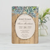 Rustikales Pine Lodge Brautparty Einladung (Stehend Vorderseite)