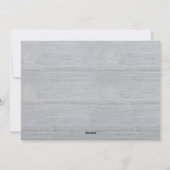 Rustikales Pine Tree Familienfest Foto Weihnachten (Rückseite)