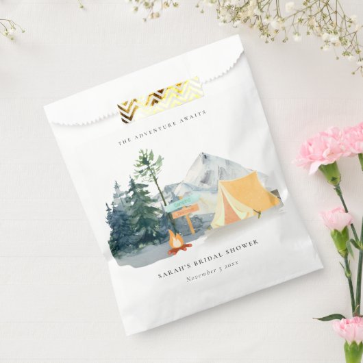 Rustikales Pine Woods Camping Mountain Brautparty Geschenktütchen (Versiegelt)