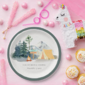 Rustikales Pine Woods Camping Mountain Brautparty Pappteller (Party)