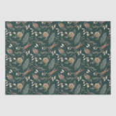 Rustikales Pinecone & Evergreen Weihnachtsgebäck Seidenpapier (Vorderseite)