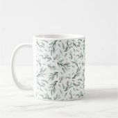 Rustikales Pinienbranchenmuster Kaffeetasse (Links)