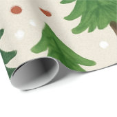 Rustikales Pinienwald Geschenkpapier (Rolleneckpunkt)