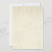 Rustikales Pinienwald Probe Abendessen Einladung (Rückseite)