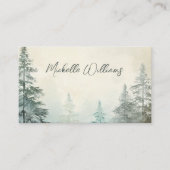Rustikales Pinienwald Visitenkarte (Vorderseite)