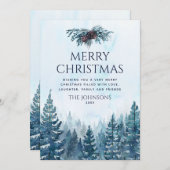 Rustikales Pinienwald Weihnachten (Vorne/Hinten)