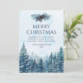 Rustikales Pinienwald Weihnachten (Stehend Vorderseite)