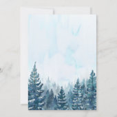 Rustikales Pinienwald Weihnachten (Rückseite)