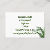 Rustikales Pinienwald-Zeichen Visitenkarte (Rückseite)