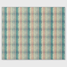 Rustikales Pink & Blue Holz Grain Wrapping Paper
