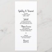 Rustikales Pink Daisies Cowboy Boots Western Weddi Menükarte (Rückseite)