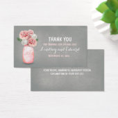 Rustikales Pink Mason Jar DIY Gastgeschenk Hochzei (Schreibtisch)