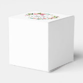 Rustikales Pink Peony Floral Brautparty Geschenkschachtel (Rückseite)