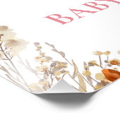 Rustikales Pink Pumpkin Truck Baby Dusche Begrüßun Fotodruck (Ecke)