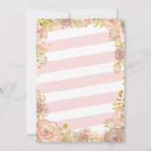 Rustikales Pink Unser Kürbis macht eine Einladung (Rückseite)