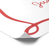 Rustikales Pizza & Brautparty Poster (Ecke)