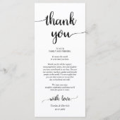 Rustikales Place Setting Dinner Party Danke Karte (Vorderseite)