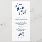 Rustikales Place Setting Dinner Party Danke Karte (Vorderseite)