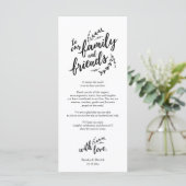 Rustikales Place Setting Dinner Party Danke Karte (Stehend Vorderseite)