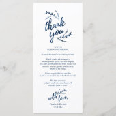 Rustikales Place Setting Dinner Party Danke Karte (Vorderseite)