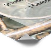 Rustikales Plumeria Frangipani Bibel Liebe Zitat P Poster (Ecke)