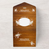 Rustikales Post Wedding Drives Blume Elopement Fot All In One Einladung (Außenbereich)