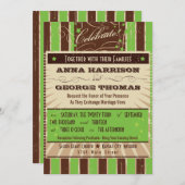 Rustikales Poster: Apple Green Custom Wedding Einladung (Vorne/Hinten)