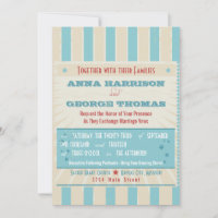 Rustikales Poster: Braut, Weiß und Blau, maßgeschn